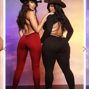 FASHION NOVA Forever A Hot Girl Jumpsuit- Burgundy